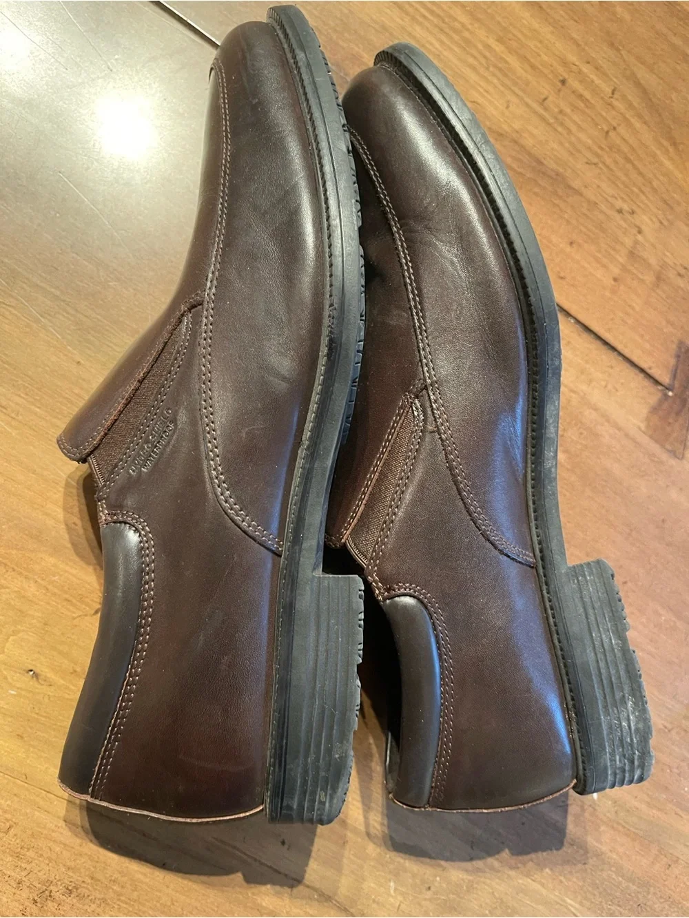 Rockport Men's Dark Brown Leather Slip-On Loafers